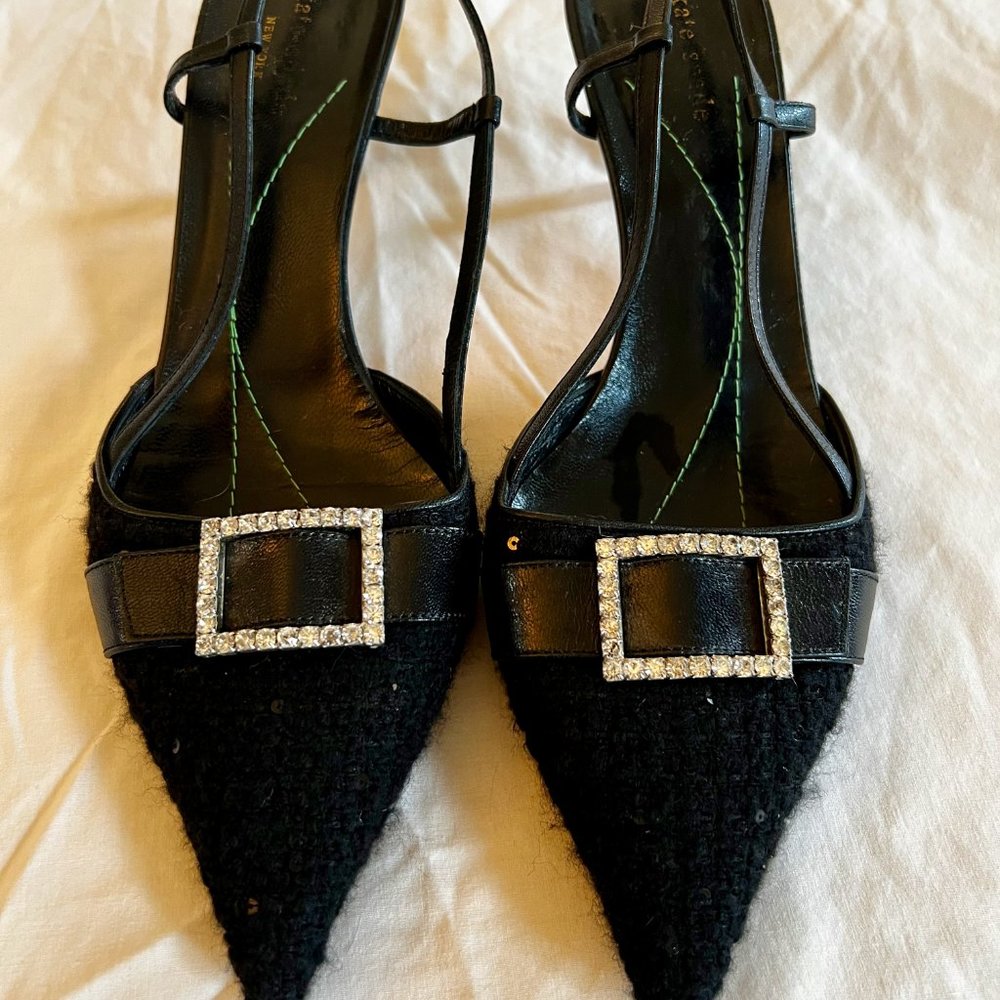 kate spade buckle up slingback pumps